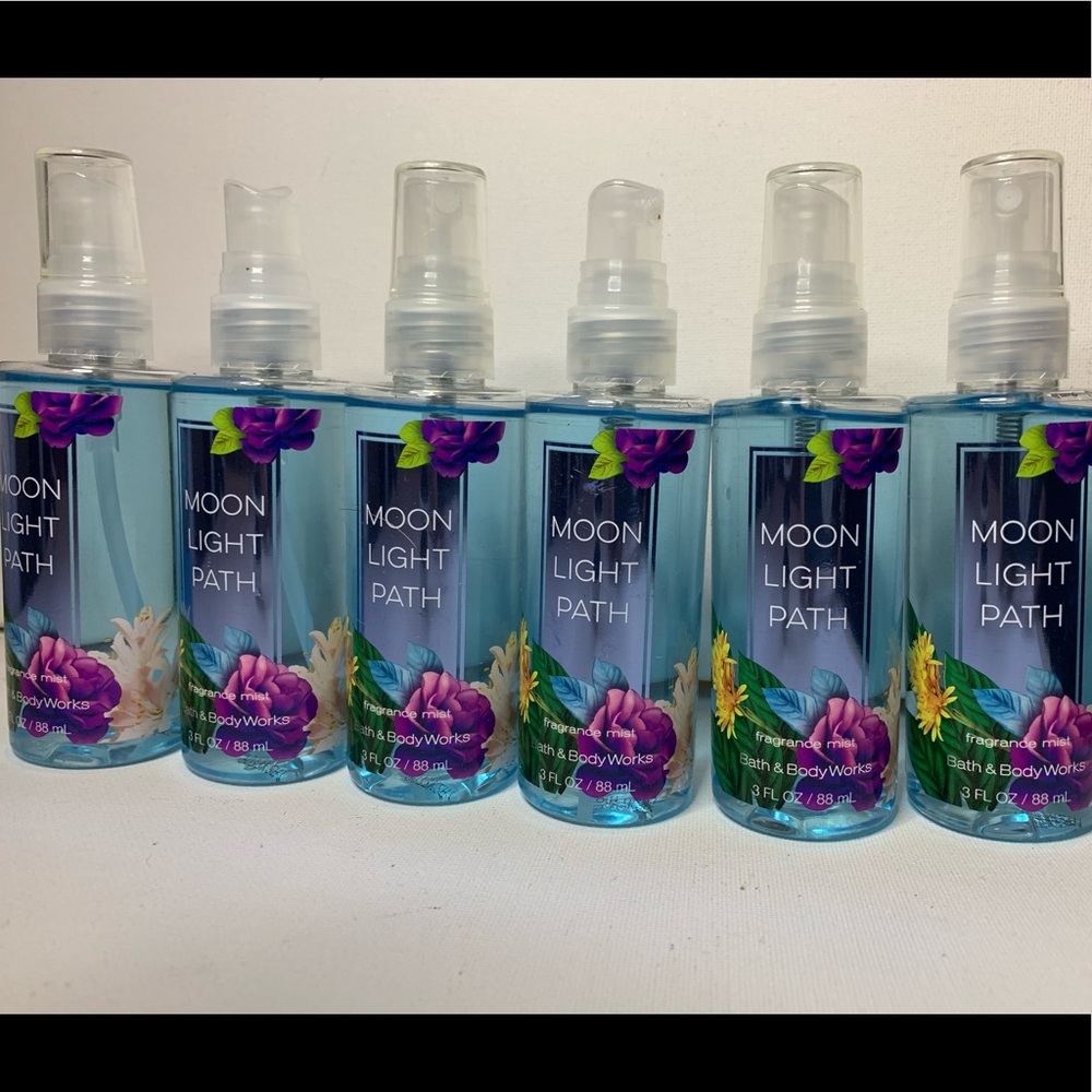 6 Travel Size Bath and Body Works Moonlight Path
